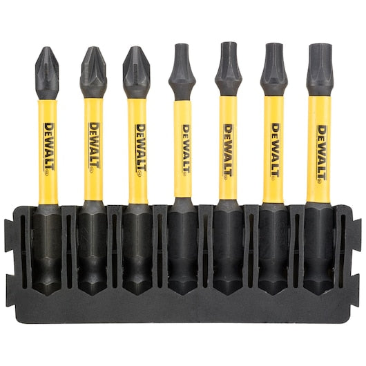 Barra de bits de chave de fenda Dewalt (DT70823-QZ) EXTREME® FLEXTORQ® de 57 mm (7 peças)