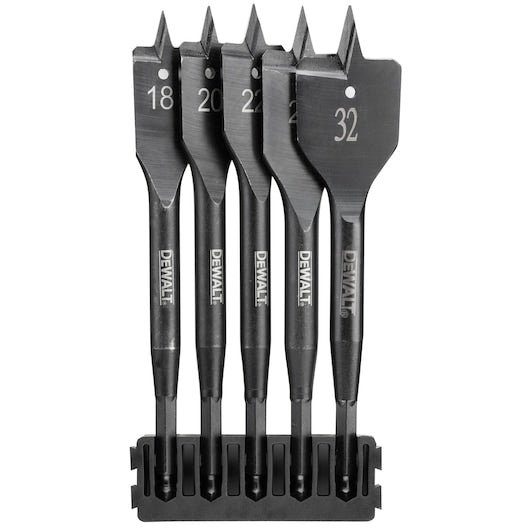Barra de mistura de brocas planas para madeira Dewalt (DT70832-QZ) EXTREME® (5 peças)