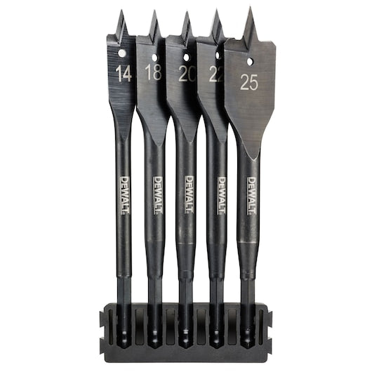 Barra de mistura de brocas planas para madeira Dewalt (DT70833-QZ) EXTREME® (5 peças)