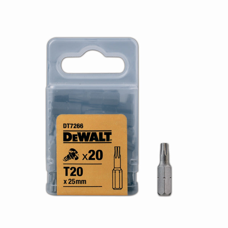 Dewalt (DT7266-QZ) 25mm T20 Screwdriver Bits (20 Pk)