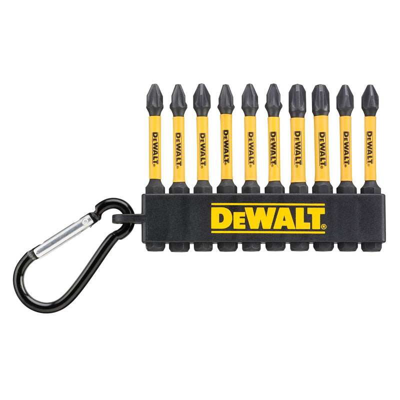 Juego de puntas de destornillador mixtas Dewalt (DT7274-QZ) EXTREME FLEXTORQ de 57 mm PH PZ (10 piezas).