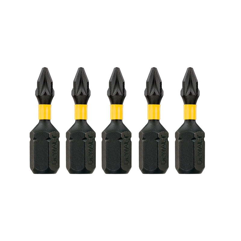 Dewalt (DT7386T-QZ) EXTREME FLEXTORQ 25mm PZ1 Screwdriver Bit (5 pcs.)