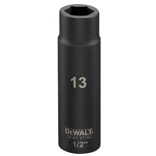 Soquete de impacto profundo Dewalt (DT7547-QZ) de 13 mm e 1/2".