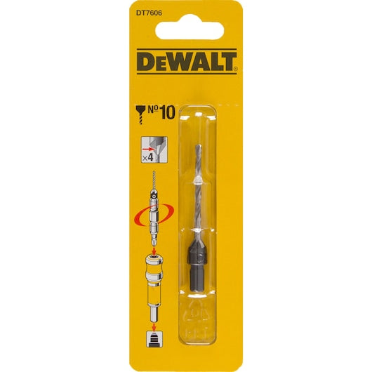 Broca piloto e escareadora Dewalt (DT7606-XJ) de 5 mm nº 10