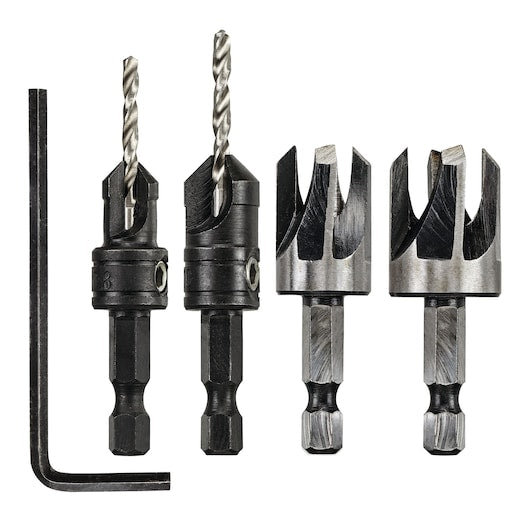 Conjunto de cortador de cavilhas e escareador Dewalt (DT7620-QZ) (4 peças)