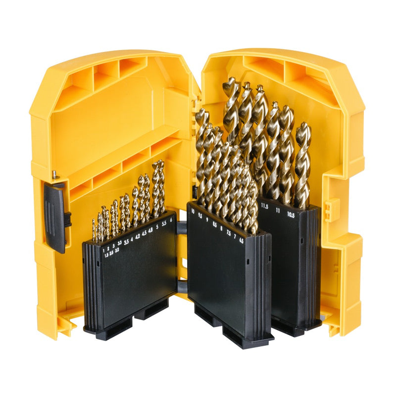 Conjunto de brocas para metais ferrosos Dewalt (DT7926-XJ) EXTREME HSS-G Gold (29 peças)