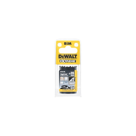 Serra copo bimetálica Dewalt (DT8135L-QZ) EXTREME® de 35 mm em aço rápido.