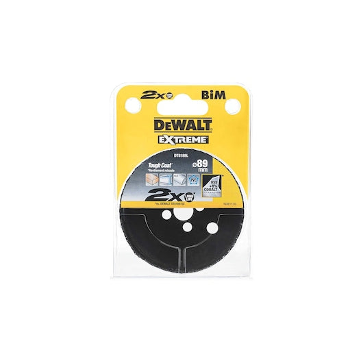 Serra copo bimetálica Dewalt (DT8189L-QZ) EXTREME® de 89 mm em aço rápido.