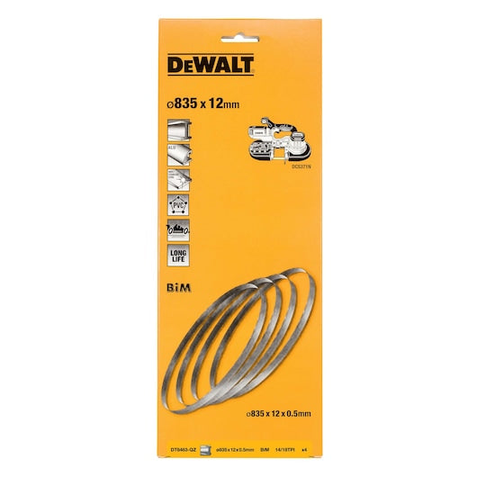 Dewalt (DT8463-QZ) Lâmina de serra de fita de 835 mm, 14/18 TPI, para metal e plástico (pacote com 4)
