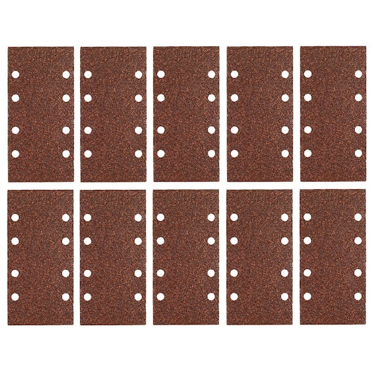 Lixa multiuso Dewalt (DT8650-QZ) 1/3 de folha, 93 mm x 190 mm, 40P, 8 furos (pacote com 10)