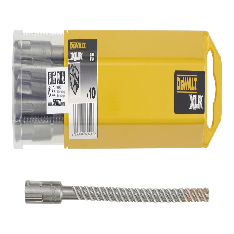 Dewalt (DT8971-QZ) ELITE SERIES 12mm x 160mm SDS-plus Full Head Carbide 4-Cutter Drill Bit (10 Pk)