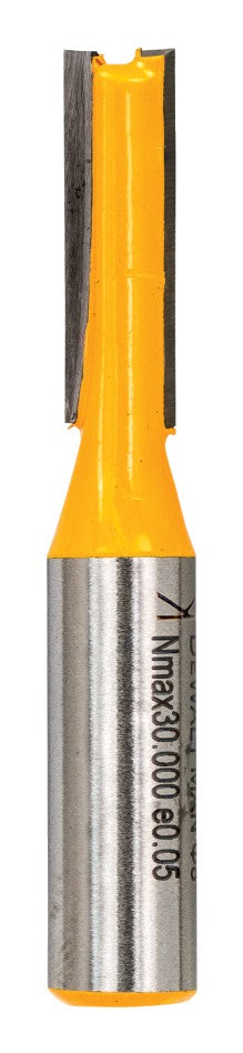 Dewalt (DT90002-QZ) 6 mm x 8 mm com ponta de carboneto de tungsténio (TCT) cortador reto broca de tupia de madeira de dois gumes