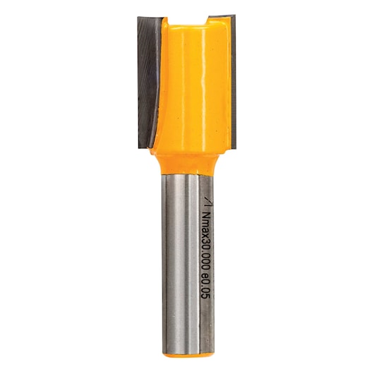 Dewalt (DT90007-QZ) 15mm x 8mm Broca reta de corte duplo para tupia de madeira com ponta de carboneto de tungstênio (TCT)