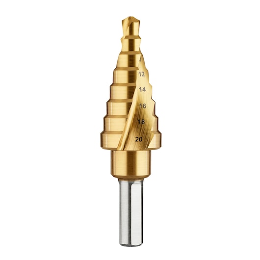 Broca escalonada de titânio para metal Dewalt (DT90248-QZ) de 6 mm a 20 mm