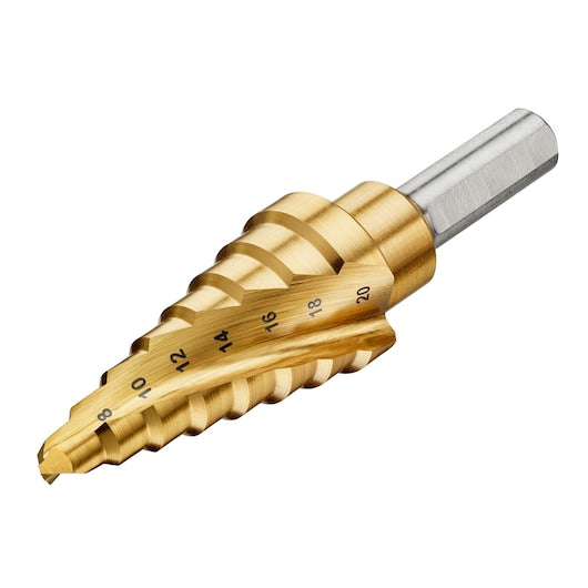 Broca escalonada de titânio para metal Dewalt (DT90248-QZ) de 6 mm a 20 mm