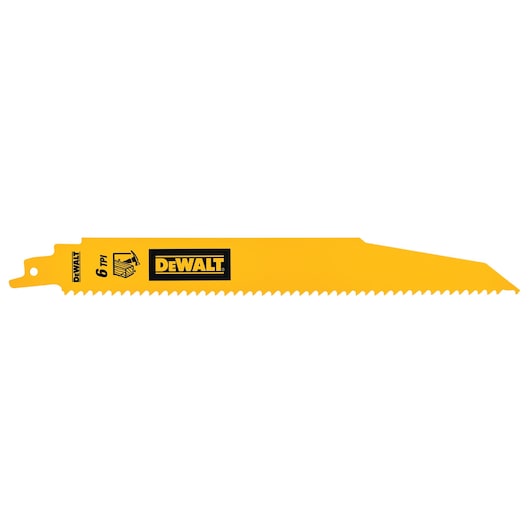 Dewalt (DT90381-QZ) Lâmina de demolição bimetálica para madeira e pregos, 228 mm, 6 TPI (pacote com 5)