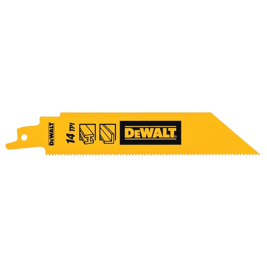 Dewalt (DT90385-QZ) Parafuso Recibalto de Metal BIM de 152 mm com 14 TPI (Pacote com 5)
