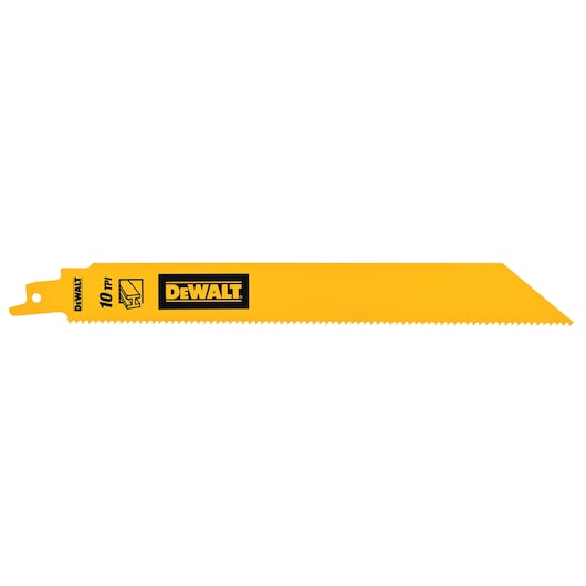 Dewalt (DT90386-QZ) Lâmina de serra recíproca de metal bimetálico de 228 mm e 10 TPI (pacote com 5)