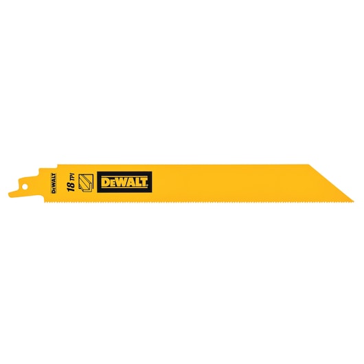 Dewalt (DT90388-QZ) Lâmina de serra recíproca de metal bimetálico de 228 mm e 18 TPI (pacote com 5)