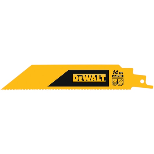 Dewalt (DT90390-QZ) Lâmina de serra recíproca de metal bimetálico de 304 mm e 14 TPI (pacote com 5)
