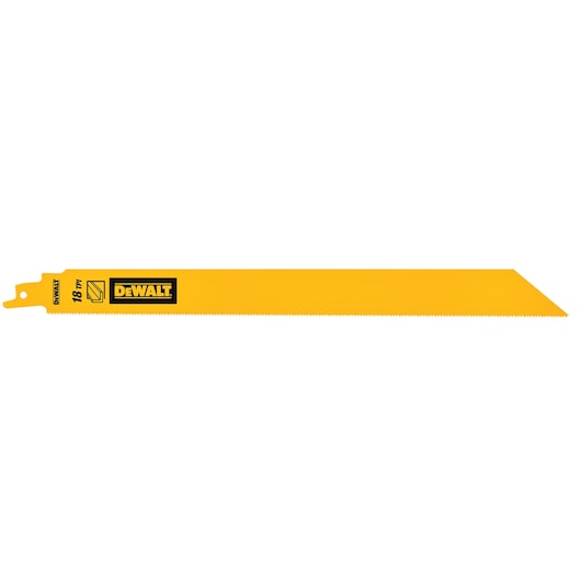 Dewalt (DT90391-QZ) Lâmina de serra recíproca de metal bimetálico de 304 mm e 18 TPI (pacote com 5)