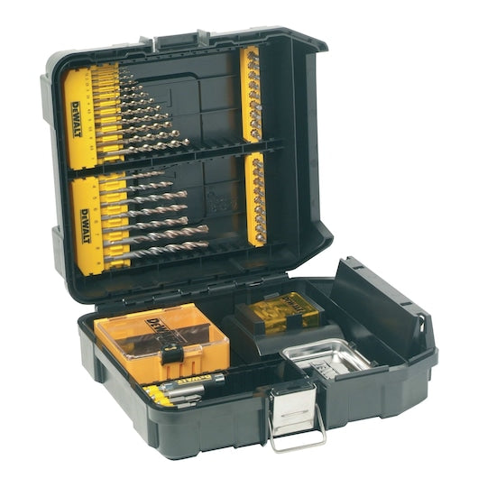 Conjunto de 63 peças de brocas Dewalt (DT9281-QZ) com brocas EXTREME para alvenaria e Extreme 2 para metal.