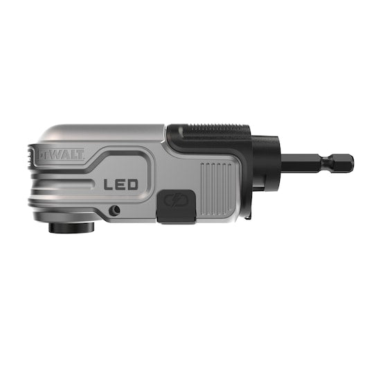 Adaptador de ângulo reto iluminado por LED Dewalt (DTLRA-QZ) EXTREME® FLEXTORQ® de 1/4"