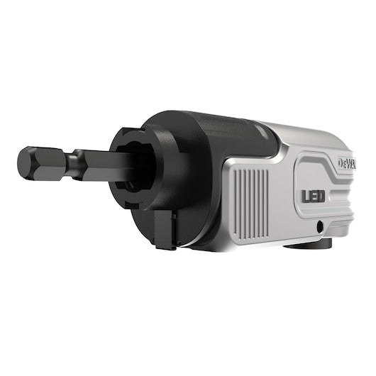 Adaptador de ângulo reto iluminado por LED Dewalt (DTLRA-QZ) EXTREME® FLEXTORQ® de 1/4"