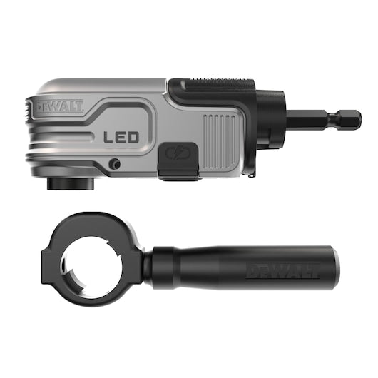 Adaptador de ângulo reto iluminado por LED Dewalt (DTLRA-QZ) EXTREME® FLEXTORQ® de 1/4"