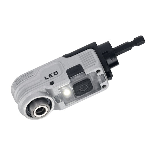 Adaptador de ângulo reto iluminado por LED Dewalt (DTLRA-QZ) EXTREME® FLEXTORQ® de 1/4"