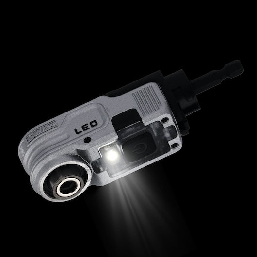 Adaptador de ângulo reto iluminado por LED Dewalt (DTLRA-QZ) EXTREME® FLEXTORQ® de 1/4"