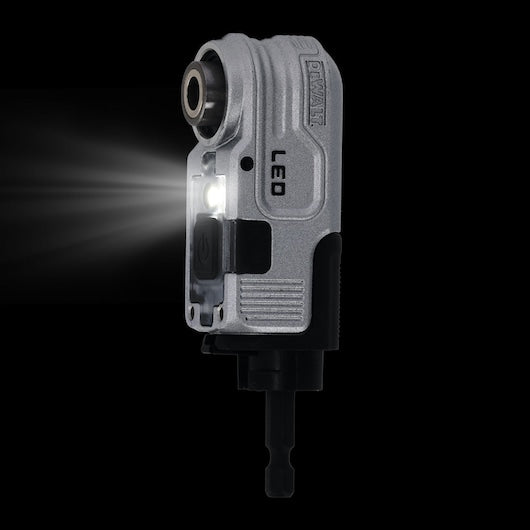 Adaptador de ângulo reto iluminado por LED Dewalt (DTLRA-QZ) EXTREME® FLEXTORQ® de 1/4"