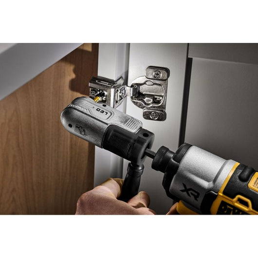 Adaptador de ângulo reto iluminado por LED Dewalt (DTLRA-QZ) EXTREME® FLEXTORQ® de 1/4"