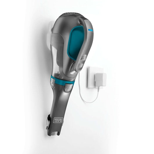 Aspirador de pó portátil Black&Decker (DV1015EL-QW) de 10,8 V com bateria de íon de lítio e ação ciclônica.