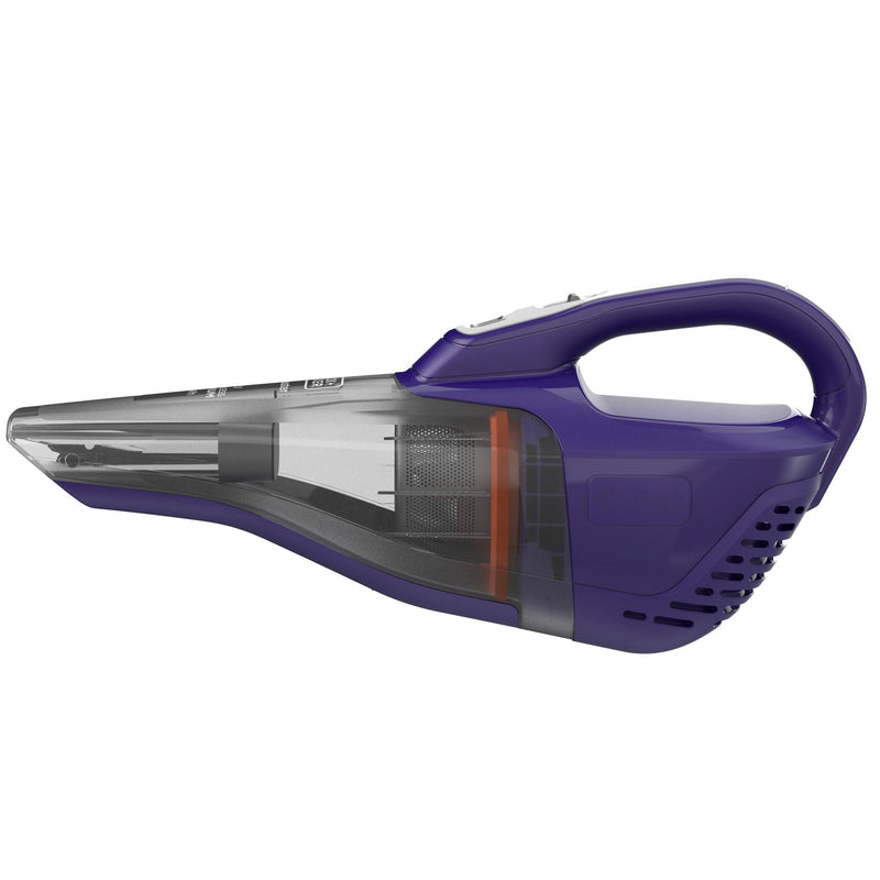 Aspirador portátil Black&amp;Decker (DVB315JP-QW) para pêlo de animais, com acessórios. Alimentação de 12V e bateria de lítio de 1,5Ah.
