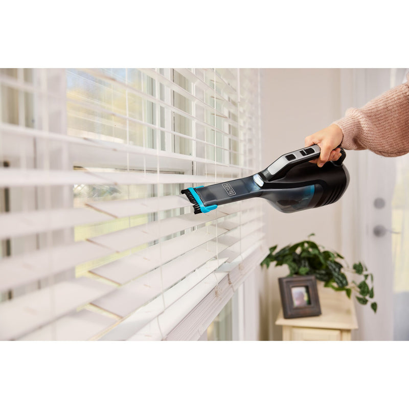 Black&Decker (DVD320B-QW) Reveal™ Dustbuster® 12V 2Ah Cordless Handheld Vacuum with LED Lights and Charging Dock