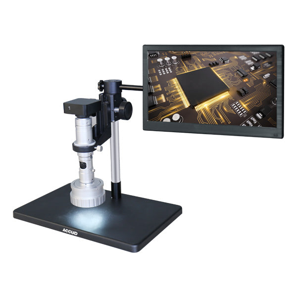 Microscópio de rotação manual 3D Accud (DVM3DMS) (com visor)