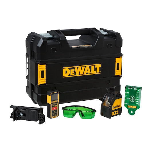 Kit de laser de linha cruzada com feixe verde e LDM Dewalt (DW0889CG-XJ)