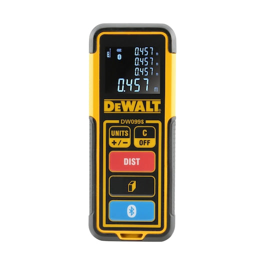 Medidor de distância a laser Dewalt (DW099S-XJ) de 30 m com Bluetooth®