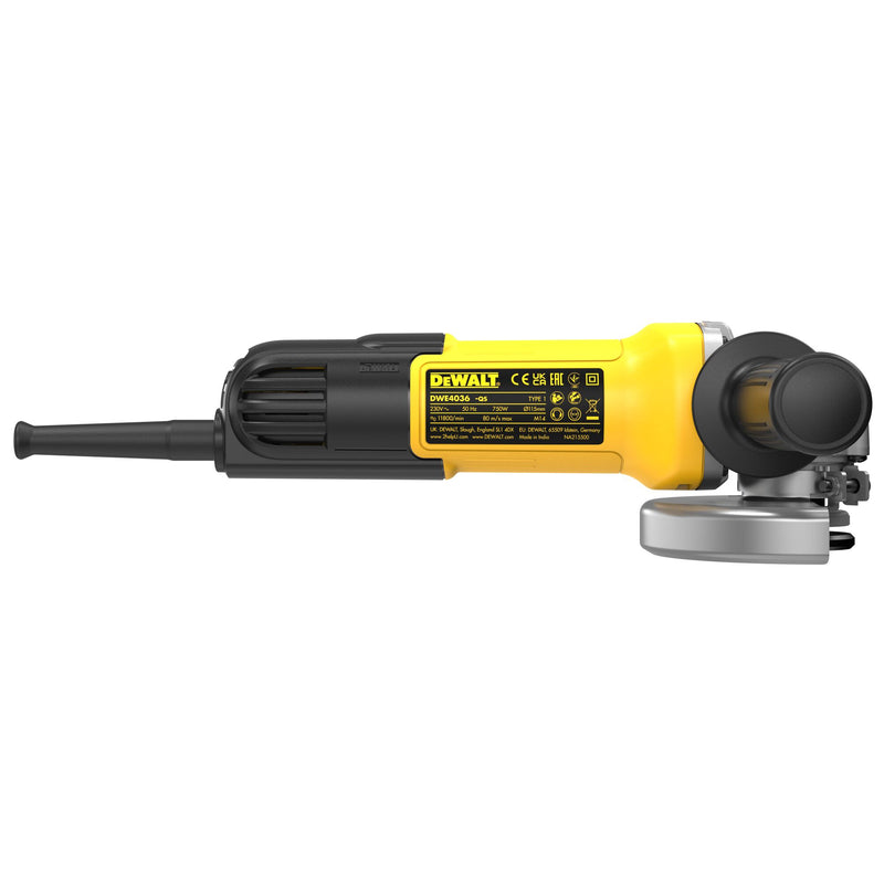 Dewalt (DWE4036-QS) 750W 115mm Slim Angle Grinder