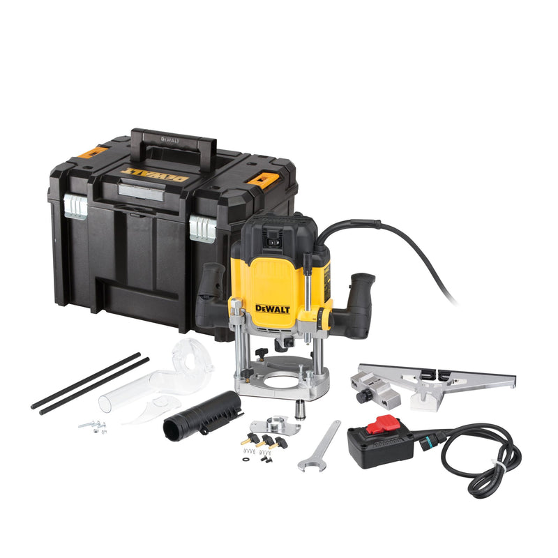 Dewalt (DWE627KT-QS) 2300W 12mm Plunge Router with Machinery Switch