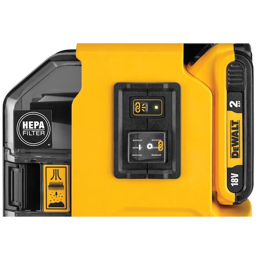 Extrator de pó universal Dewalt (DWH161D1-QW) 18V XR - 1 x 2Ah