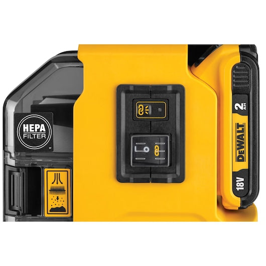 Extrator de pó universal Dewalt (DWH161D1-QW) 18V XR - 1 x 2Ah
