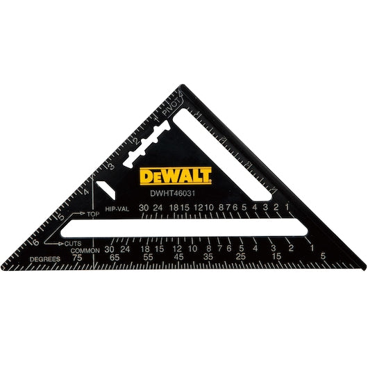 Esquadro de velocidade métrico Dewalt (DWHT46031-0) de 180 mm
