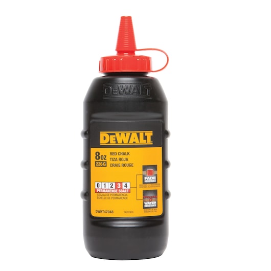 Giz vermelho Dewalt (DWHT47048-9) 225 g