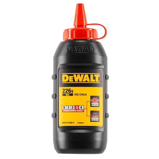 Giz vermelho Dewalt (DWHT47048-9) 225 g