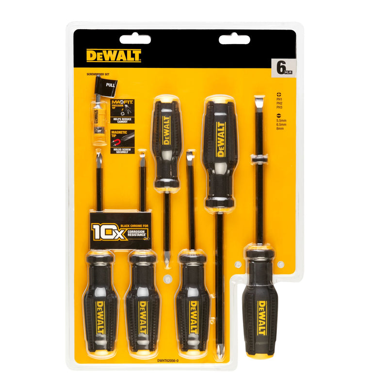 Conjunto de chaves de fendas Dewalt (DWHT62056-0) Fullfit (6 peças)