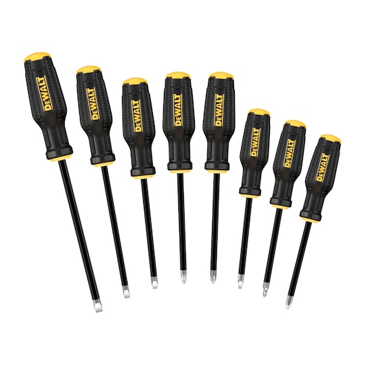 Conjunto de chaves de fenda de demonstração Dewalt (DWHT65102-0) TOUGHSERIES (8 peças)
