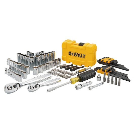 Conjunto de ferramentas para mecânico Dewalt (DWMT73801-1) de 1/4" e 3/8" (108 peças)