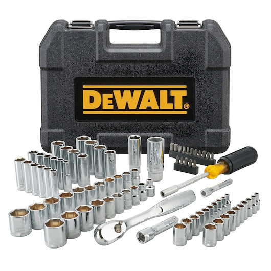 Conjunto de ferramentas para mecânica Dewalt (DWMT81531-1) de 1/4" e 3/8" (84 peças)